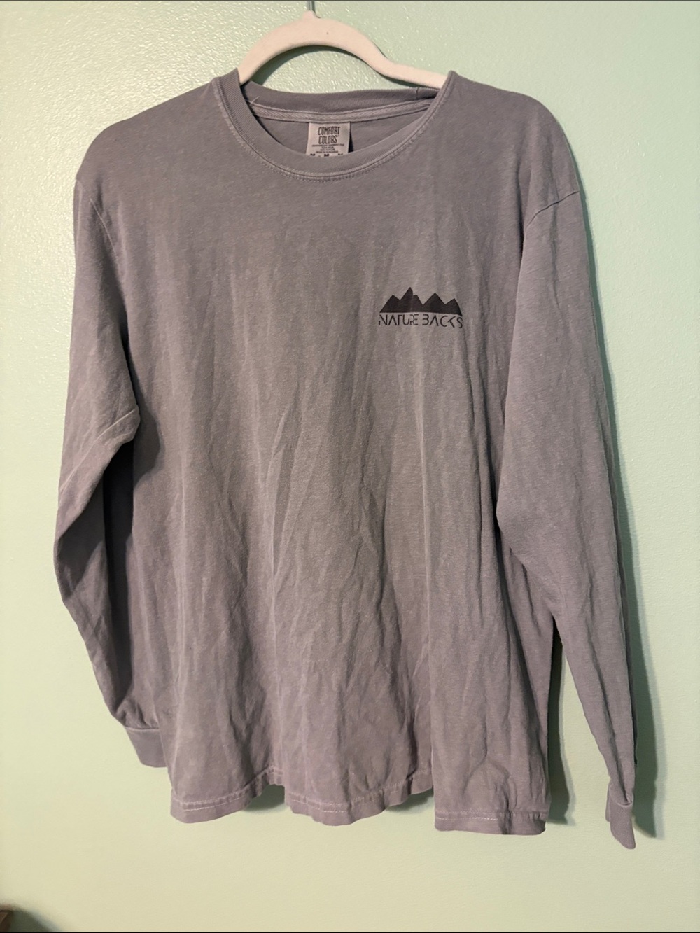 Comfort Colors Women's Long Sleeve Tee - Washed Slate